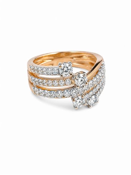 Ringe Davite & Delucchi Dame in Rosègold Diamante 0.85 Ct AA 032405 - AA 032405